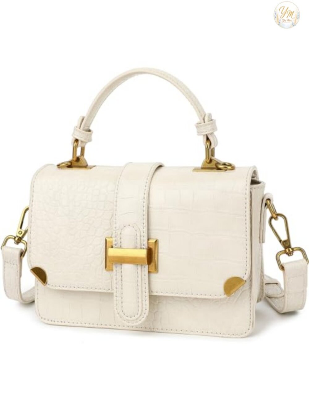 Classy Leather Satchel Crossbody Purse Top Handle Handbag